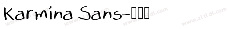 Karmina Sans字体转换